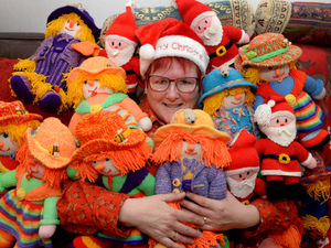 Supporting image for story: Shrewsbury super knitter Sylvia's toy collection surprise