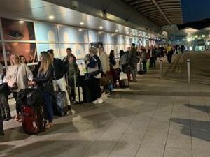 Supporting image for story: Passengers continue to face misery of long queues at Birmingham Airport