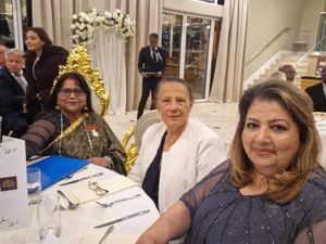 Left to right: Balbir Seimar BEM, Councillor Sally Green, Councillor Asha Mattu.