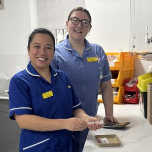 Karla Lawton, Registered Nurse and Rachel Tolmay, Nurse Associate at Seven Hospice.