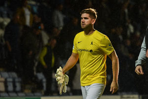 Jimmy Armson was forced to take his place in between the sticks after just two minutes against Peterborough Sports