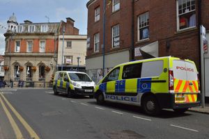 Police remain at the scene