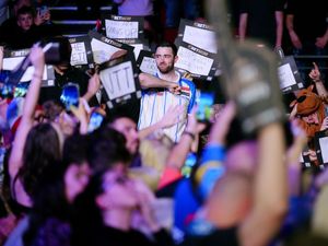 Supporting image for story: Luke Humphries ignites Leeds crowd after realising dream with Premier League win