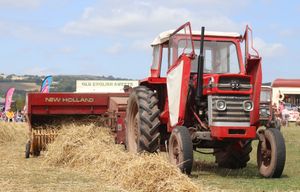 The baling demonstration at the show. Image by E A Bates