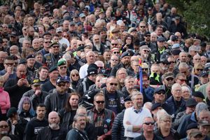Thousands of bikers came to the National Memorial Arboretum. Photo: National Memorial Arboretum 