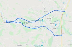 The diversion takes drivers into Llangollen and back out again