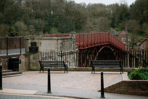 The centre of Ironbridge