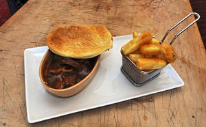 Steaks are pie - 100% Bullocks Pie was a meat feast