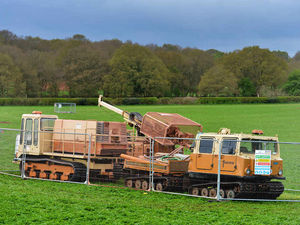 Supporting image for story: Field of dreams? HS2 machinery moves into Staffordshire countryside
