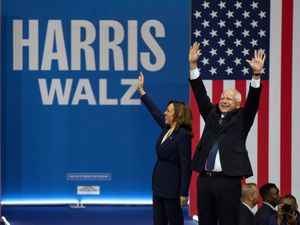 Supporting image for story: Kamala Harris introduces Tim Walz as running mate at raucous Philadelphia rally