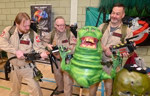 Who you gonna call? Lee Lawrence from Rowley, Gary Williams from Cradley Heath and Jay McDonald from Stafford with Slimer.