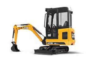A mini digger 