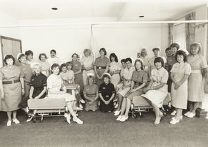 The nursing team on the first day at the hospice