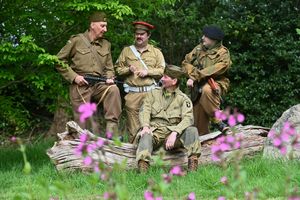 20th Century Revisited front: Slim Butler, then: Andrew Finney, Dan Edwards, Jim Bob Mitchell.