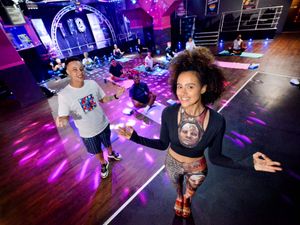 Supporting image for story: Game of Thrones star leads yoga class in Wolverhampton