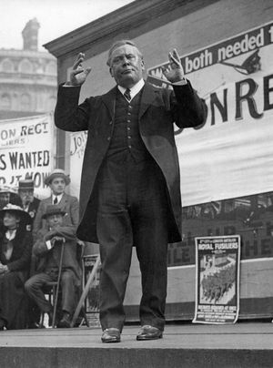 Fraudster MP Horatio Bottomley, whose downfall was precipitated by a sensational Shropshire court case.