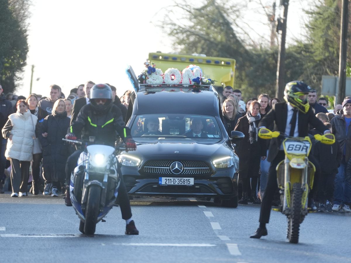 Tributes paid to four-year-old Tadgh Farrell killed in fire attack on home