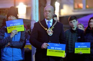 Wolverhampton Mayor, Greg Brackenridge, at the vigil.