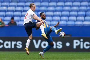 Chey Dunkley of Shrewsbury Town and Kyle Dempsey of Bolton Wanderers (AMA)