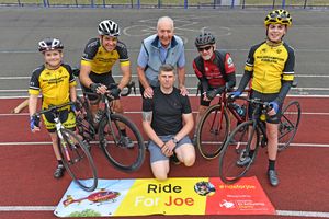 Holly and Mark Byard , Hugh Porter, John Ireson, Toby Byard and, at the front, Craig Guy, will all be part of the event on Sunday