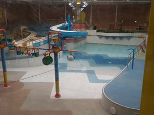 Supporting image for story: Swimming pool left high and dry at Stourbridge leisure centre after water drains out