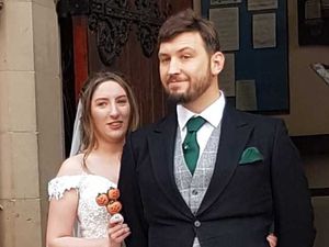 Supporting image for story: Telford Adams family tie the knot on Halloween