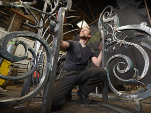 Supporting image for story: Weld done sir! Metal magician Luke Perry showcases new park creation