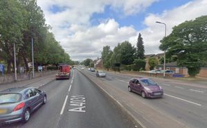 The crash took place on All Saints Way, West Bromwich. Photo: Google