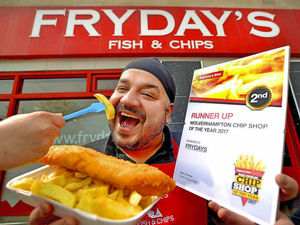 Supporting image for story: Wednesfield's Frydays chippy voted runner-up in Express & Star competition