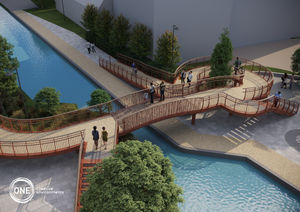 CGI showing how the canal basin will look once regeneration work is complete