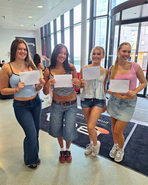 There were smiles across the students getting their results