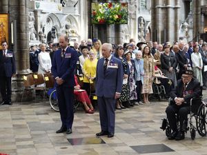 The Prince of Wales and the King at Westminster Abbey