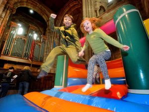 Supporting image for story: Coronation fun for 500 with music and activities at Shrewsbury Abbey
