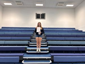 Amy Webster was among the students enjoying a day of success