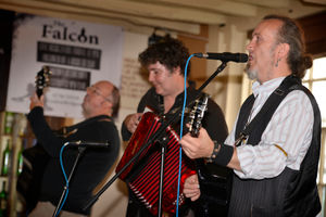 The New Ruffians from Wolverhampton performing in The Falcon as part of the Bridgnorth Music and Arts Festival