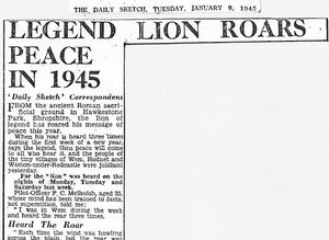 How the Daily Sketch reported the story.