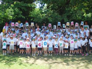 Supporting image for story: Bryn Offa CE Primary School celebrates 40th birthday with a splash of colour!