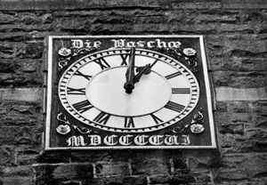 The clock wording at Chetwynd. But what does it mean?