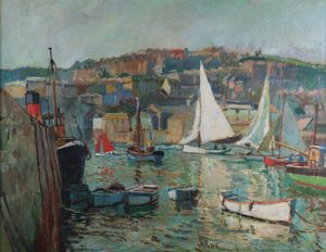 St Ives Harbour by John Anthony Park.