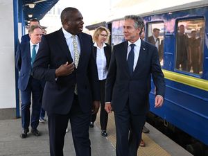Supporting image for story: Lammy and Blinken arrive in Kyiv ahead of visit to show support for Ukraine