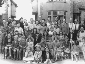 VE Day 1945 celebrations, in Pinfold Lane, Penn 