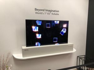 Supporting image for story: LG’s rollable TV is the pick of the futuristic displays at CES