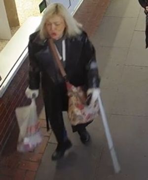 This woman is accused of theft at Tesco, Whitchurch on January 26