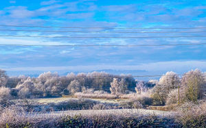 Frosty scene in Stanton upon Hine Heath, near, Shrewsbury. Photo: Jemma McCarthy.