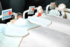 A special retirement cake for Dr Heber