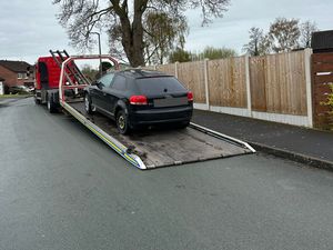 Supporting image for story: Audi seized from Shropshire street after being found in 'dangerous' condition