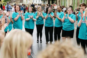Tappin in were part of the Ironbridge High Street Celebrations