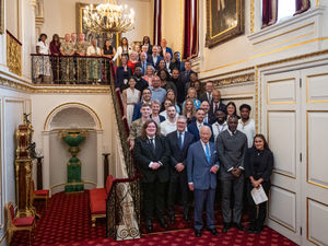 Supporting image for story: Wolverhampton knife crime campaigner Pooja Kanda meets the King, Prime Minister and Idris Elba at summit