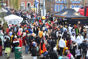 Vaisakhi celebrations in High Street, Smethwick 