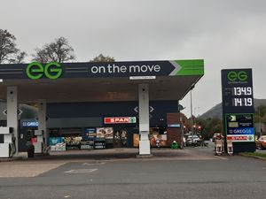 The lights at the EG on the Move petrol station in Church Stretton have been described as being very fierce at night. Picture: LDRS